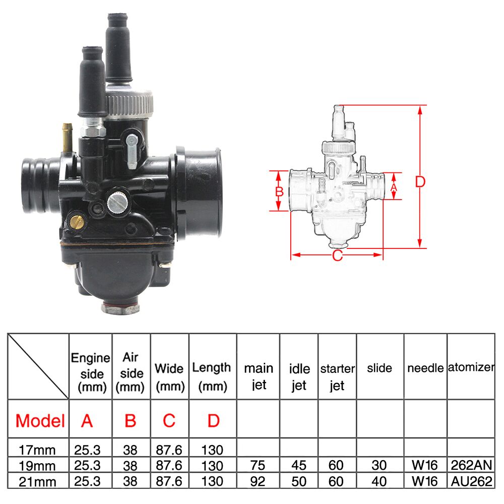 Phbg Racing Motorcycle Carburetor Carb Mm Mm Mm Carburedor For