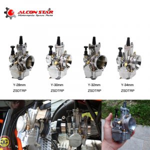28 30 32 34mm Silver Motorcycle Carburetor Racing with power jet Carb Dirt Bike Scooter ATV JOG DIO CR125 NSR50 NSR80 - - Racext 7