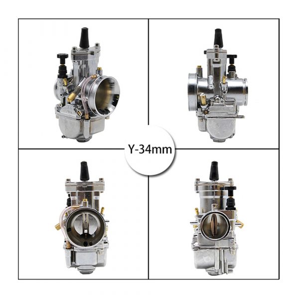 28 30 32 34mm Silver Motorcycle Carburetor Racing with power jet Carb Dirt Bike Scooter ATV JOG DIO CR125 NSR50 NSR80 - - Racext 5