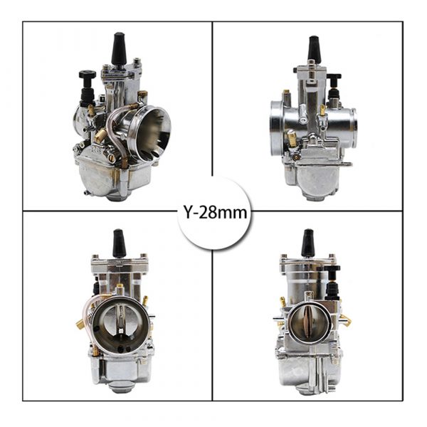 28 30 32 34mm Silver Motorcycle Carburetor Racing with power jet Carb Dirt Bike Scooter ATV JOG DIO CR125 NSR50 NSR80 - - Racext 1