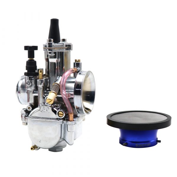 50cc-150cc Engine Silver carb carburetor with Cup Wind Air Filter Fit 2T 4T ATV Buggy Quad Dirt Bike Scooter Motocross - - Racext 2