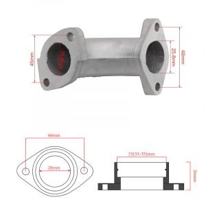 Carburetor Boot Manifold Adapter Motorcycle Connector for 110 125 140cc Pit Dirt Bike For VM22/PZ19/26 - - Racext 12
