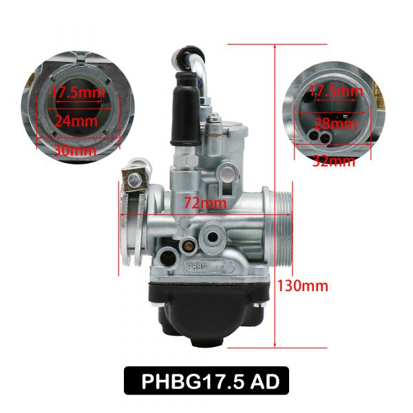 Performance Upgrade: Dellorto PHBG 17.5mm/19.5mm AD Racing Carburetor for Motorcycles and Scooters - - Racext 2