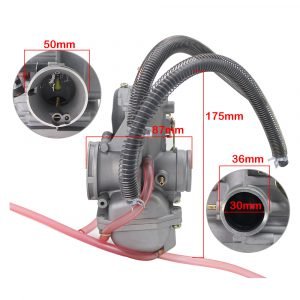 TM 30mm Flat Slide Performance Carburetor Carb Round Slide or Honda Kawasaki 125cc-200cc Motorcycle Motocross Scooter - - Racext 6