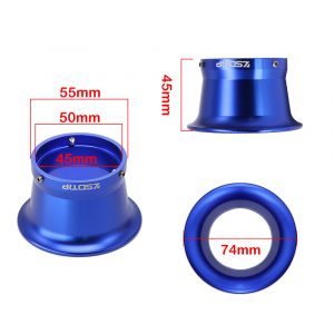 Universal 50/55mm Motorcycle Air Filter Wind Horn Cup Alloy Trumpet with Guaze High Flow Intake Pipe Modified Scooter - - Racext 12