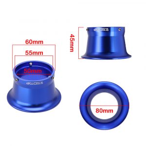 Universal 50/55mm Motorcycle Air Filter Wind Horn Cup Alloy Trumpet with Guaze High Flow Intake Pipe Modified Scooter - - Racext 14