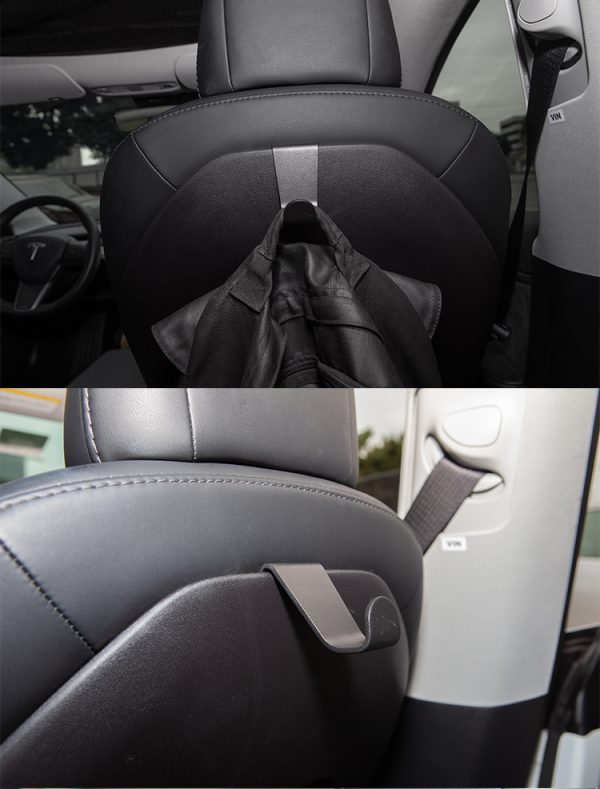 Accessories for Tesla Model 3/S/X/Y car Seat Headrest Hook Black Hanger Holder auto accessories 2017-2020 For tesla - - Racext 2
