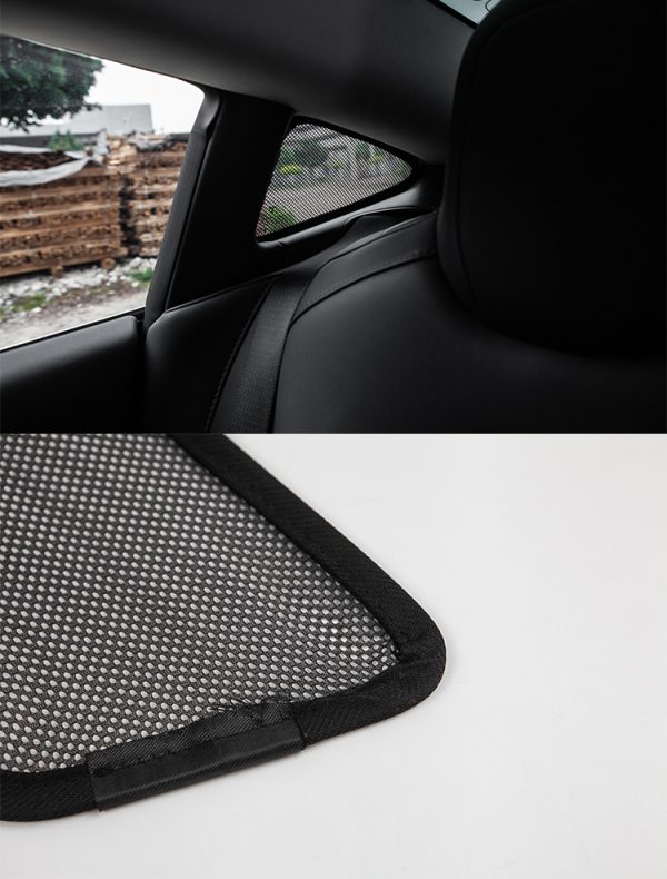 Accessories for Tesla Model 3 2022 Sunshade Net Decoration Side Car Sun Shades Rear Window Sunshades Cover Mesh For Tesla Three - - Racext 3
