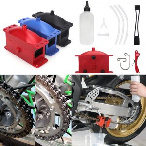 Motorcycle Chain Cleaning & Lube Device Lubricating Kit Set For Aprilia SHIVER 750 900 GT GT750 FALCO Pegaso 650 SR50 SL1000 - - Racext 7