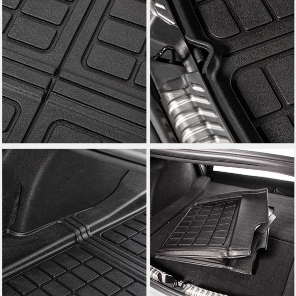 Accessories for Tesla Model 3 2022 Trunk Mat Customized TPE Rear Trunk Foldable Storage Mat Cargo Tray Waterproof Pads For Model 3 Trunk Mat - - Racext 2
