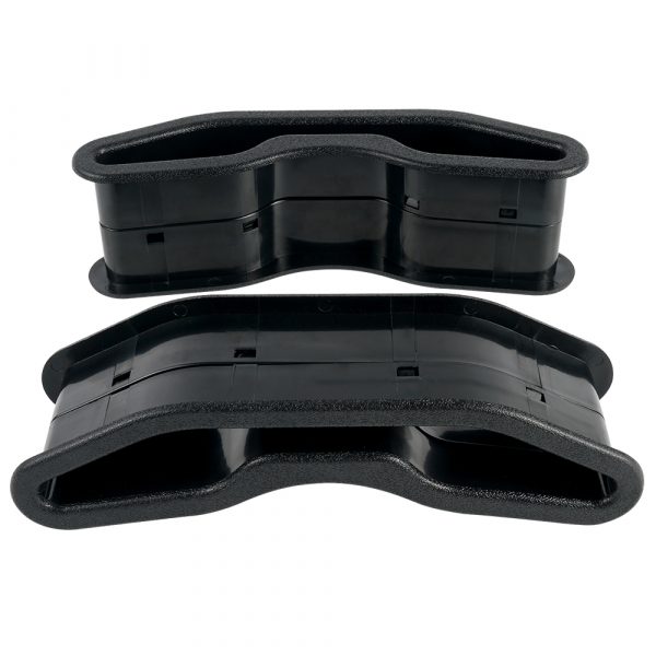 4x Seat Belt Harness Pass Through Bezel Insert For Polaris RZR 1000 2014-2020 UTV Accessories Black High quality ABS - - Racext 2