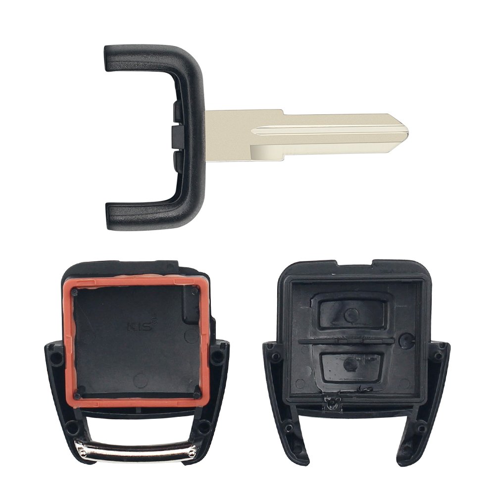 Pulsanti Riparazione Telecomando Auto Per Vauxhall Opel Zafira Astra Vectra | Tasto 2/3 Pulsanti Nero | Kit Riparazione Telecomando