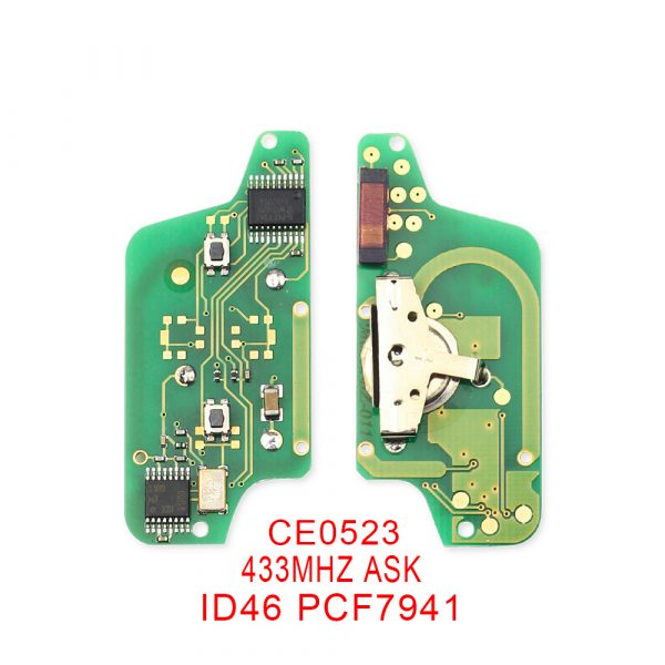 Circuit Board Remote Control/ Key Case For Peugeot 207 208 307 308 408 Partner - For Citroen C2 C3 C4 C5 Ask/fsk - Racext™️ - - Racext 2