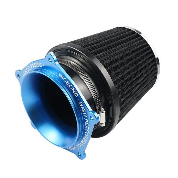 ATV High Performance Airbox Adapter Air Filter for Yamaha YFZ450R YFZ 450R 2009-2022 2021 2020 Aluminum Black Blue Red - - Racext 3