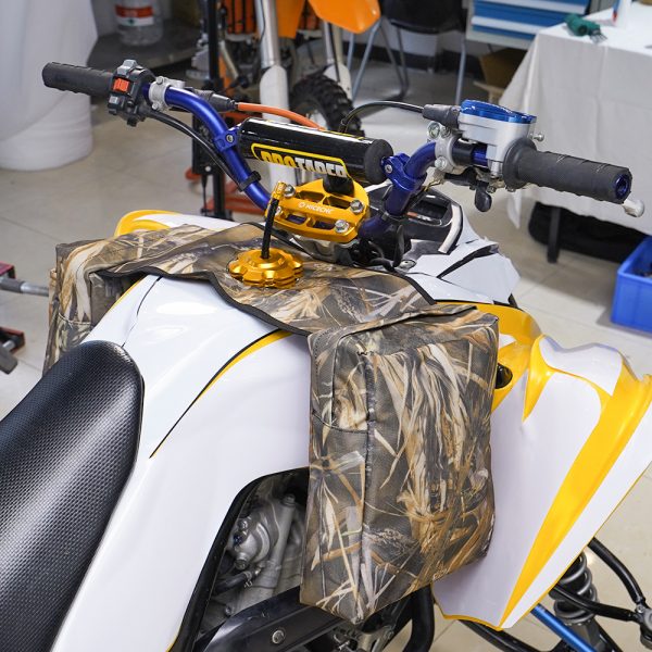 Universal Waterproof ATV Motorcycles Fuel Tank Bag Gas Tank SaddleBag Storage Bag For Yamaha Raptor 700 Banshee 350 For Polaris - - Racext 2