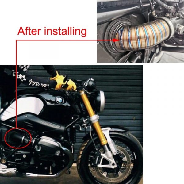 Motorcycle Exhaust Accessories For BMW R NINE T R nineT rninet R9T Titanium Alloy Air Intake Decorative Cover Protection Mounted - - Racext 5