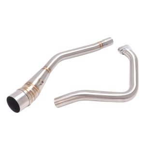 Slip-On For YAMAHA Y16ZR Y16 ZR Motorcycle Exhaust Escape Moto Scooter Muffler Stainless Steel Front Mid Middle Link Pipe