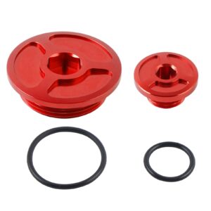 Billet Red Engine Timing Plugs Bolts For Honda CRF1000L CRF250L CRF250M CRF250RALLY CRF230F CRF150R 2017-2019 CRF250R 2010-2017 - - Racext 8