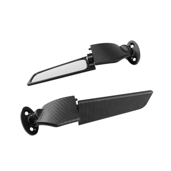 For KAWASAKI ZX-6R 2003-2004 Motorcycle Mirrors Modified Wind Wing Adjustable Rotating Rearview Mirror ZX6R - - Racext 1