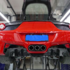 In Fibra di carbonio/FRP Labbro Posteriore Diffusore Per Ferrari 458 2011-2014 Paraurti Posteriore Piastra di Protezione Spoiler Car Styling - - Racext 13