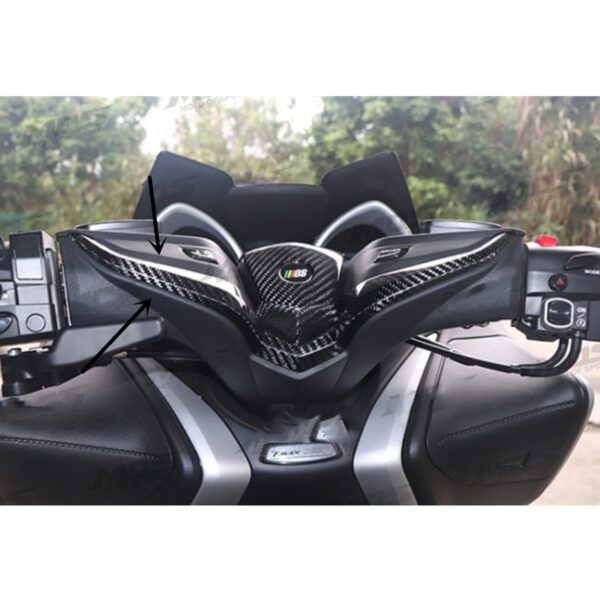 Real Carbon Fiber Motorcycle Handlebar Decorative Strip For YAMAHA T-MAX 560 530 tmax560 tmax530 17-21 2020 - - Racext 2