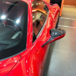 Rear View Mirror Covers Caps for Ferrari 488 2016 - 2018 Carbon Fiber Mirror - - Racext 9