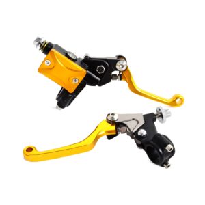 22MM Universal Motorcycle Hydraulic Brake & Cable Clutch Lever Set Assembly For Yamaha YZ 125 250 250F 450F WR250F 450F TTR250 - - Racext 10