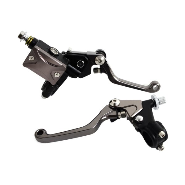 22MM Universal Motorcycle Hydraulic Brake & Cable Clutch Lever Set Assembly For Yamaha YZ 125 250 250F 450F WR250F 450F TTR250 - - Racext 5