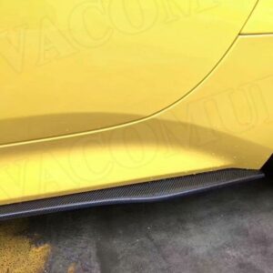 2pcs Car Kit High Quality Carbon Fiber Side Skirts For Ferrari California Bumper Lip FRP - - Racext 13