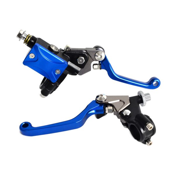 7/8" Universal Motorcycle Hydraulic Brake & Cable Clutch Lever Set Assembly For For Kawasaki KX 65 85 125 250 KLX125 250 450 - - Racext 3