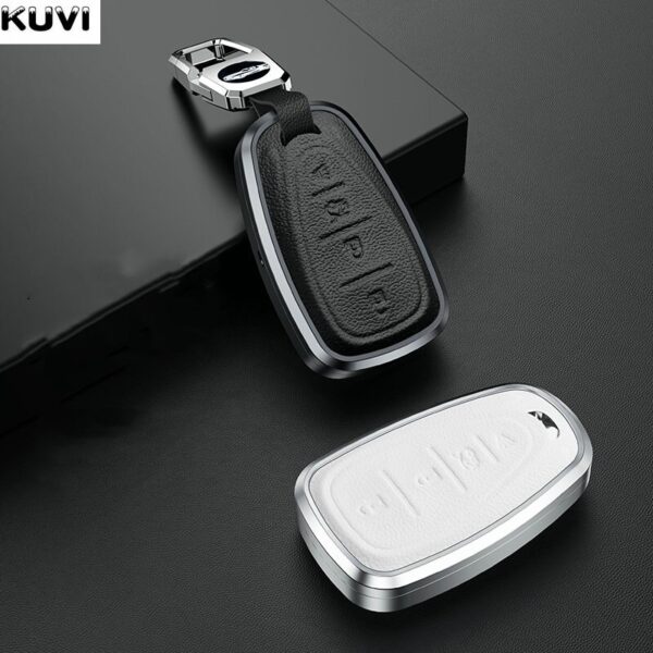 Alloy Leather Car Key Case Cover Fob Shell For Chevrolet Cruze Spark Sonic Camaro Volt Bolt Trax Malibu Cruze 2 3 4 5 Button - - Racext™️ - - Racext 3