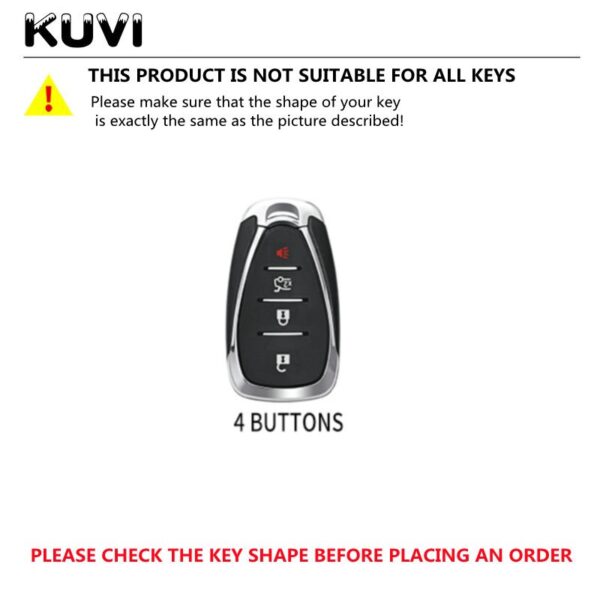 Alloy Leather Car Key Case Cover Fob Shell For Chevrolet Cruze Spark Sonic Camaro Volt Bolt Trax Malibu Cruze 2 3 4 5 Button - - Racext™️ - - Racext 6