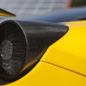 Car Accessories For Ferrari 458 F458 Carbon Fiber OEM Taillight Cover Glossy Fibre Rear Light Cap Racing Lamp Part Body Kit Trim - - Racext 13
