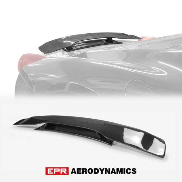 Car Accessories For Ferrari 458 NVT Style Carbon Fiber Rear Spoiler Glossy Finish F458 Rear Wing Fibre Trunk Splitter Drift Kit - - Racext 2