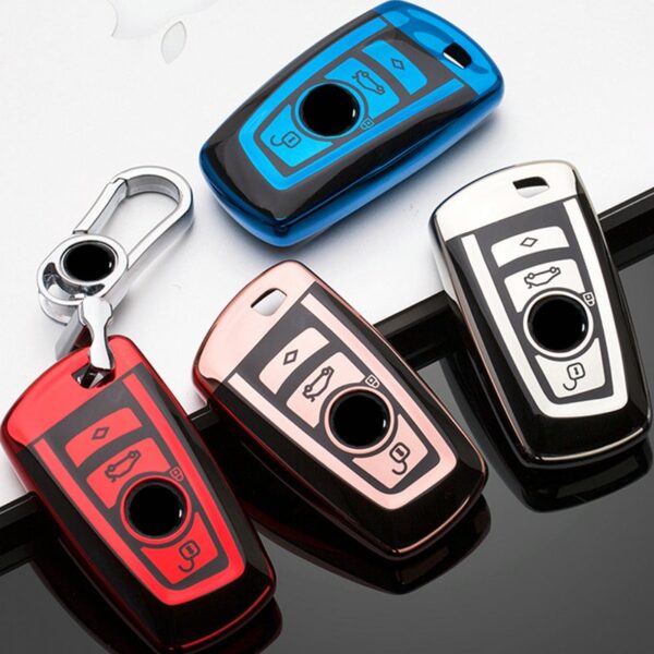 Car-styling Auto Colorful Key Cover Shell Case For Bmw New 1 3 4 5 6 7 Series F10 F20 F30 E60 E90 E46 G30 - - Racext™️ - - Racext 1