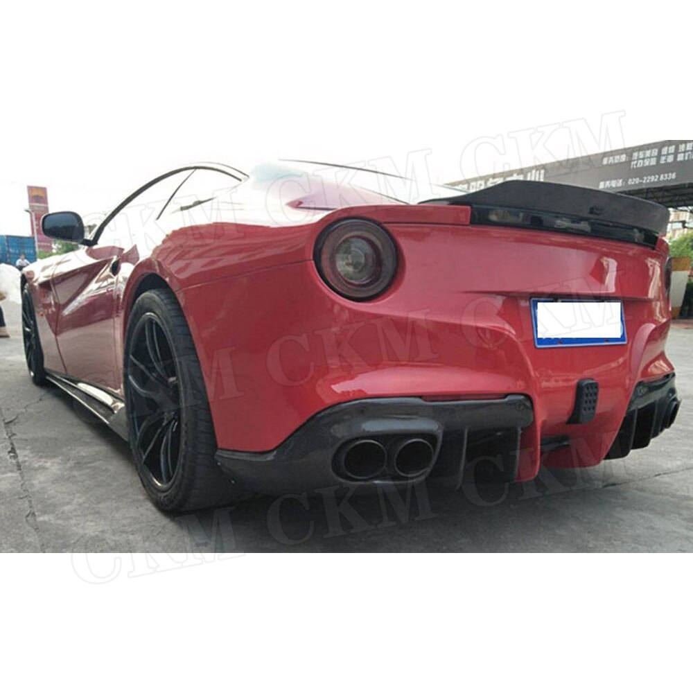 Carbon Fiber D Style Body Kit Front Lip Side Skirts Rear Bumper