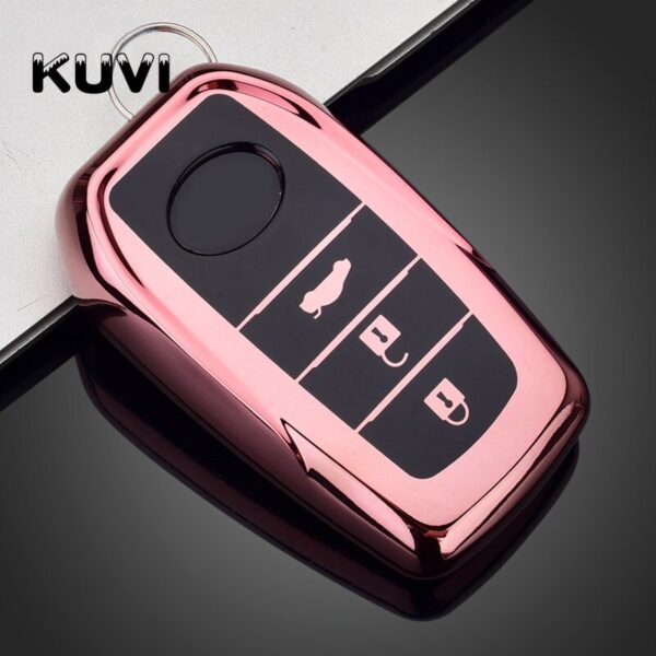 Colorful Tpu Car Remote Key Case Cover Fob For Toyota Corolla Rav4 Auris Crown Camry Prius Chr Prado Crown Land Cruiser 200 Aygo - - Racext™️ - - Racext 4