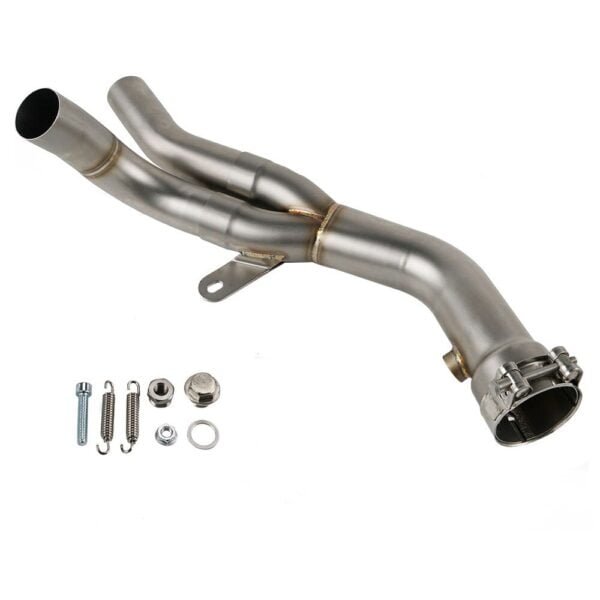 De-cat Mid Pipe Muffler Exhaust for Yamaha YZF-R1 YZFR1 YZF R1 2009-2014 2013 2012 2011 2010 Stainless Steel Decat Eliminator - - Racext 3