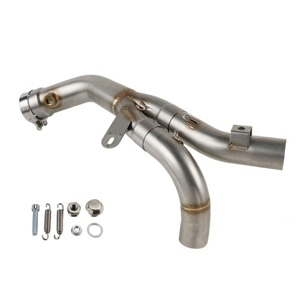 De-cat Mid Pipe Muffler Exhaust for Yamaha YZF-R1 YZFR1 YZF R1 2009-2014 2013 2012 2011 2010 Stainless Steel Decat Eliminator - - Racext 1