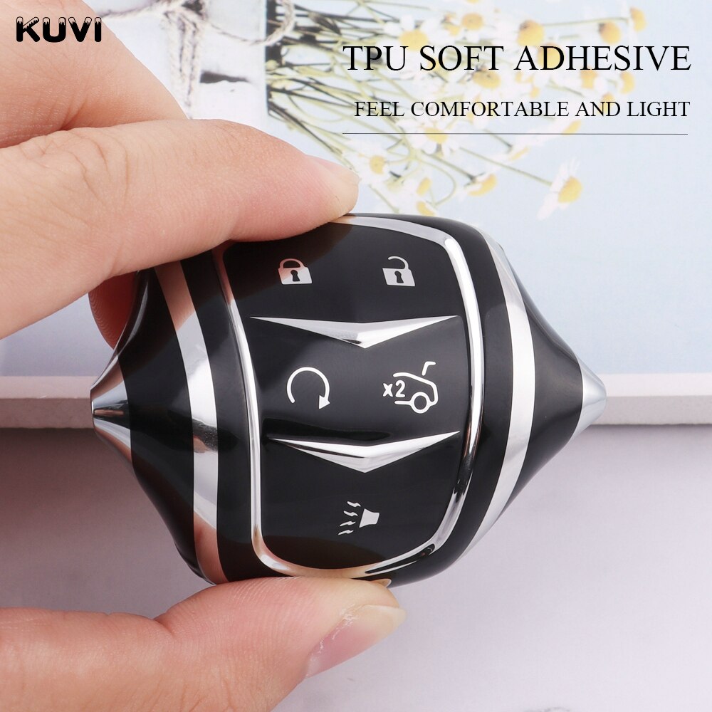 TPU Car Remote Key Case Cover For Cadillac ESV CTS XTS SRX ATS CT5