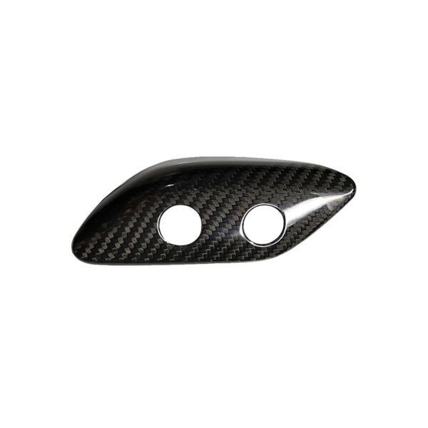 For 2013 Ferrari F12 Berlinetta Real Carbon Fiber Car Indoor Fuel Tank Switch Cover Decorative Panel Cover Sticker Accessories - - Racext 5