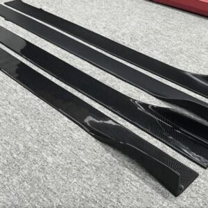 For Ferrari California 2008-2020 High Quality ABS Carbon Grain Front Lip Spoiler Side skirt Protector - - Racext 13