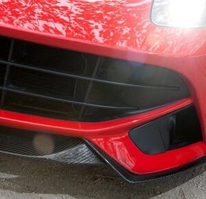 For Ferrari F12 REVO Style Front Lip (3pcs) Carbon Fiber Front Lip Glossy Finish Bumper Splitter Fibre Drift Kit - - Racext 10
