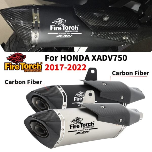 For Honda X-ADV 750 X ADV750 ADV 2017-2021 Full System Motorcycle Exhaust Pipe Muffler Escape Modified Tube Header Link Pipe - - Racext 1