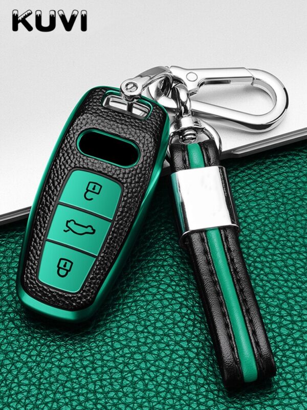 Hot Selling Leather Tpu Car Key Case Cover Bag For Audi A6 C8 A7 A8 Q8 2018 2019 Car Durable Car Styling - - Racext™️ - - Racext 2