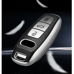 Hot Selling Leather Tpu Car Key Case Cover Bag For Audi A6 C8 A7 A8 Q8 2018 2019 Car Durable Car Styling - - Racext™️ - - Racext 13