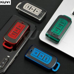 Leather Tpu Car Key Case Cover For Mitsubishi Outlander 3 Lancer 10 L200 Asx Colt Pajero Sport Eclipse Cross Key Ring - - Racext™️ - - Racext 9