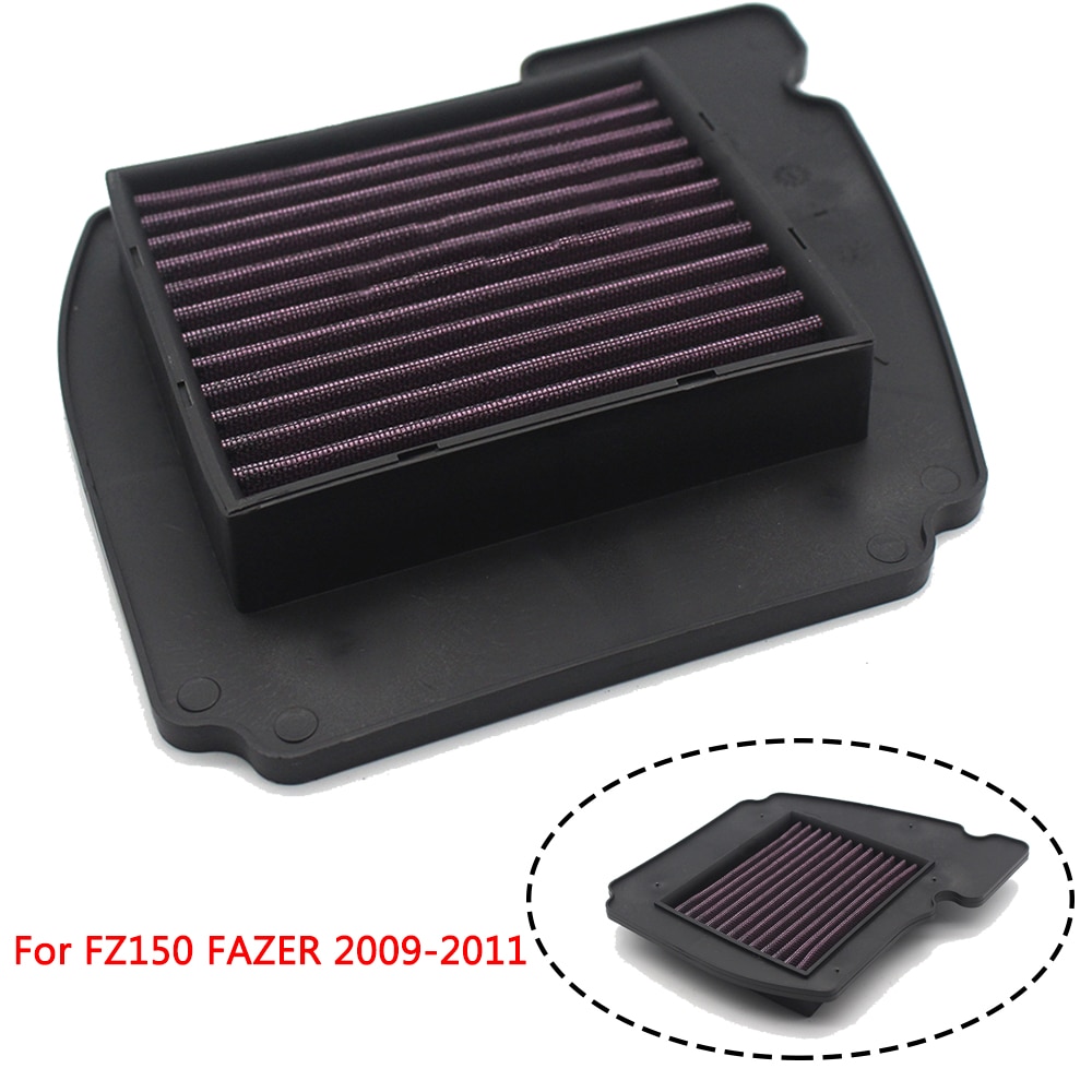 How to Install an Motorcycle Air Intake Filter Cleaner High Flow Non-woven Fabric Air Filters For Yamaha Fz150 Fz 150 Fazer 2009-2011