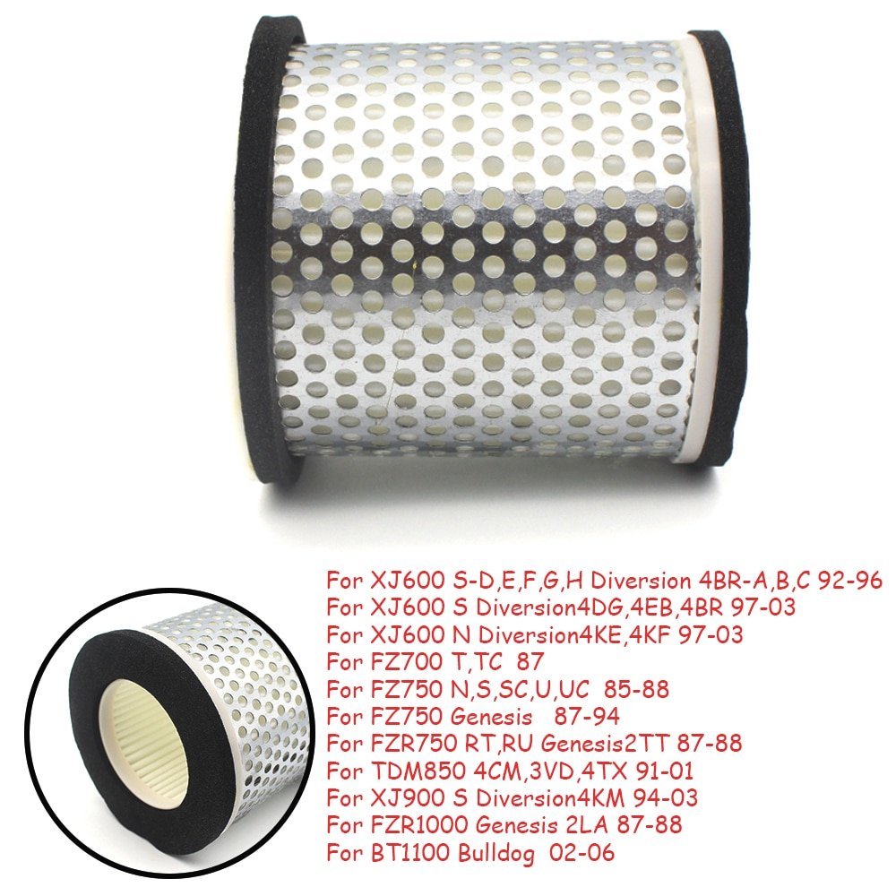 How to Install an Motorcycle Air Intake Filter Cleaner Motorbike Air Filter For Yamaha Xj600 Fz700 Fz750 Fzr750 Tdm850 Xj900 Fzr1000 Bt1100
