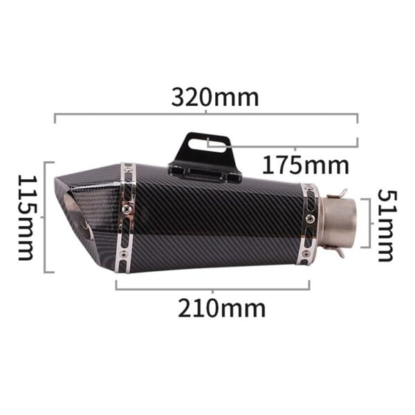 Motorcycle Exhaust Escape Modify Moto With Muffler Slip On For Honda Rebel 500 300 CM300 CM500 CMX500 Cmx500 2017-2021 Years - - Racext 6